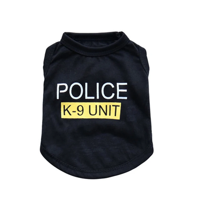 2 Полицейский K-9# жилет для собак, костюм для домашних животных, футболка из полиэстера для маленьких и средних собак, XS-L - Цвет: 2