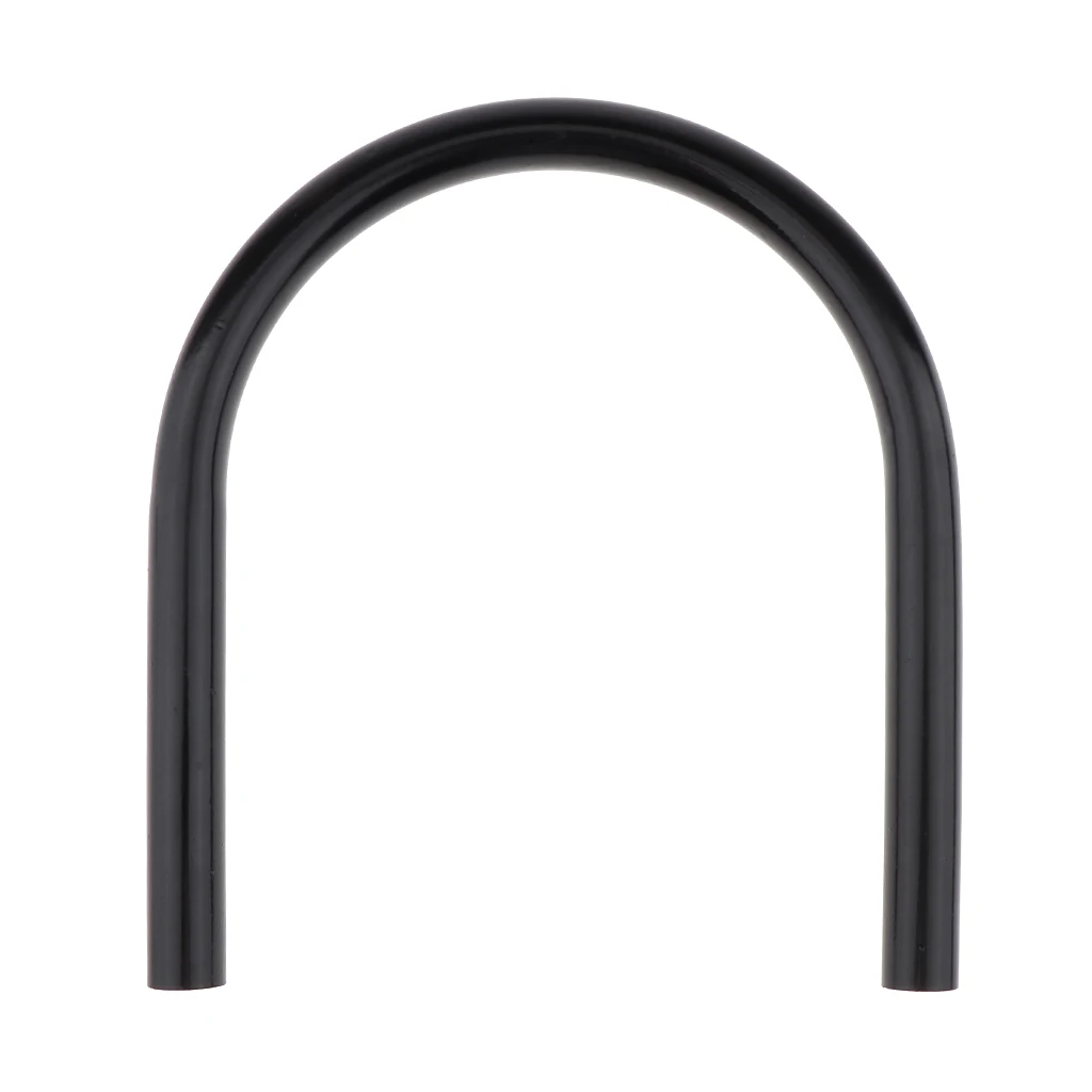 Flat Back Rear Seat Hoop Rack Shelf Holder Passenger Sissy Bar for Motorcycle Tracker End Universal 210mm