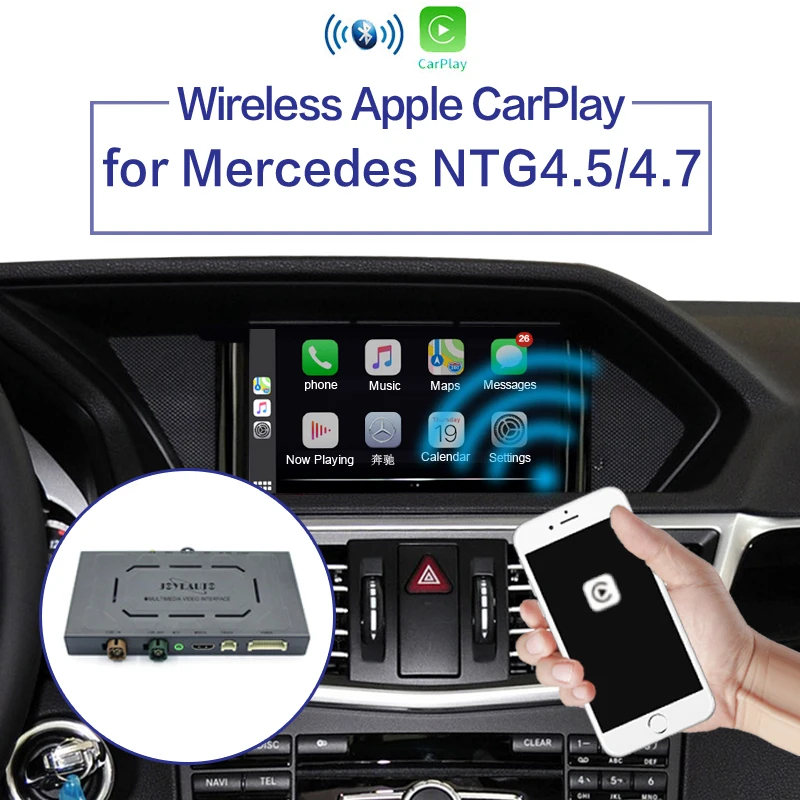 

WIFI Wireless Apple Carplay Android Auto Mirror A B C E G GL ML Class For Mercedes NTG4.5 4.7 Car Play Airplay iOS 13