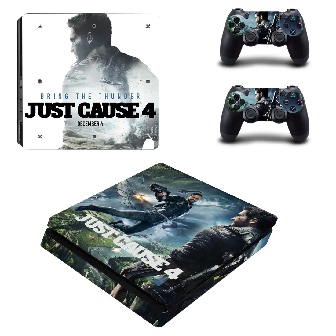PS4 тонкие наклейки просто вызывает 4 PS 4 Play станция 4 тонкий кожи Стикеры для playstation 4 тонкая консоль и контроллер