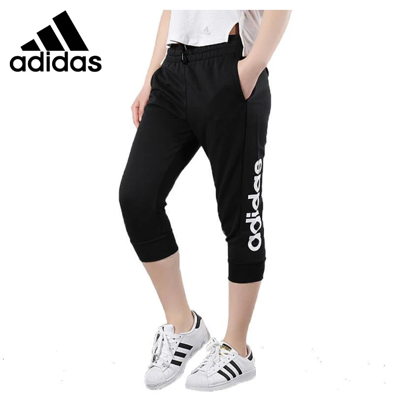 Novedad Original, pantalones cortos de mujer Adidas W E LIN 3/4, ropa cortos para correr| - AliExpress