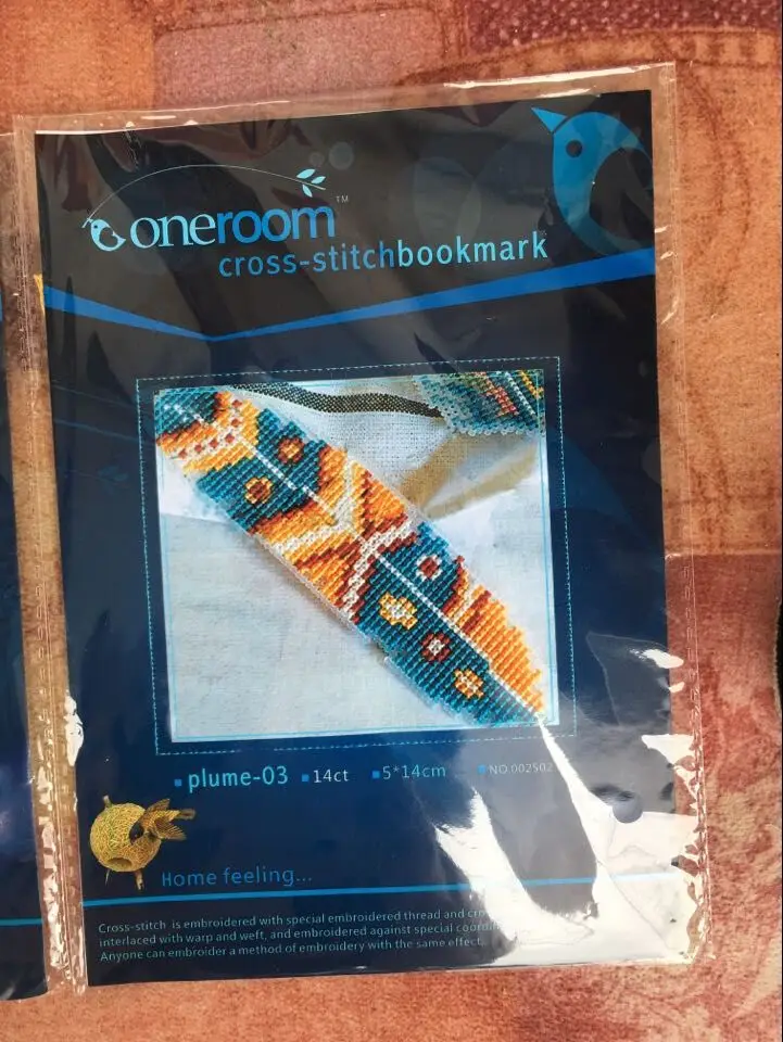 Закладка перо DIY ремесло Стич вышивка крестиком рукоделие ремесла счетный крест-Набор для вышивки