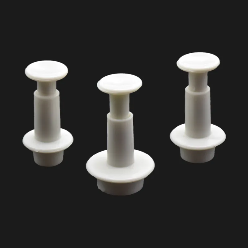 3Pcs/Set DIY Fondant Cake Cookie Cutter Embossed Ejector Stamp Plunger Mold Kitchen Decorating Tools