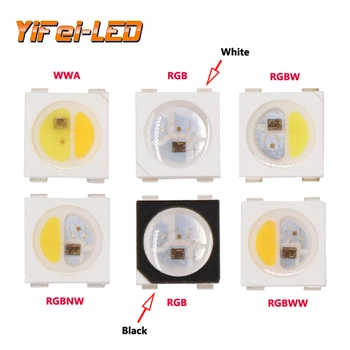 

SK6812 RGBW WS2812B (4Pin) 5050SMD RGB Led Chip WS2812 Individually Addressable IC Black Version For Led Strip DC5V