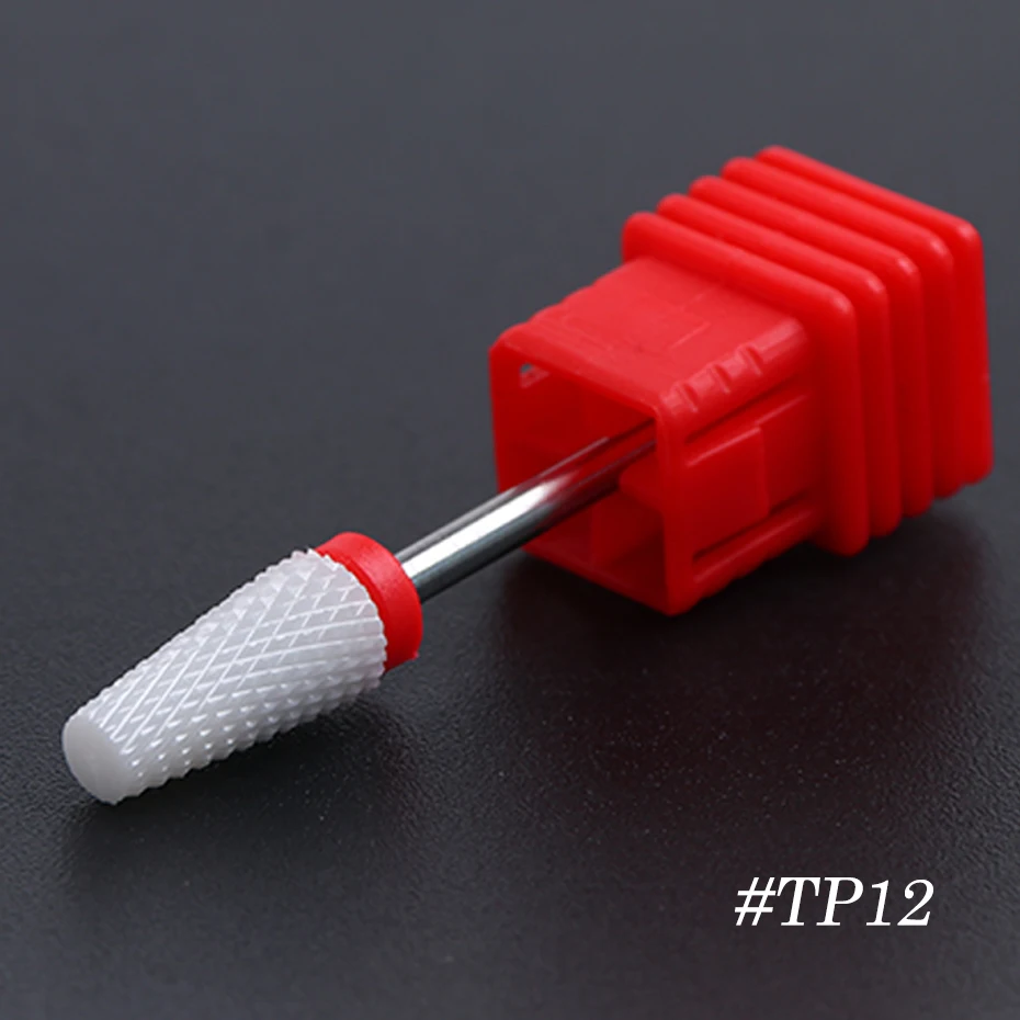 1Pcs Ceramic Nail Drill Bits Metal Milling Cutter Manicure Machine Accessories Polished Peeling Pedicure Manicure Tool JITP01-16