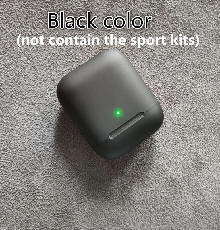 black I90000 Pro TWS в уши обнаружения 1536u 1:1 Air2 всплывающие беспроводные наушники PK H1 чип i9000 i10000 i50000 i9000 tws i90000 tws - Цвет: black