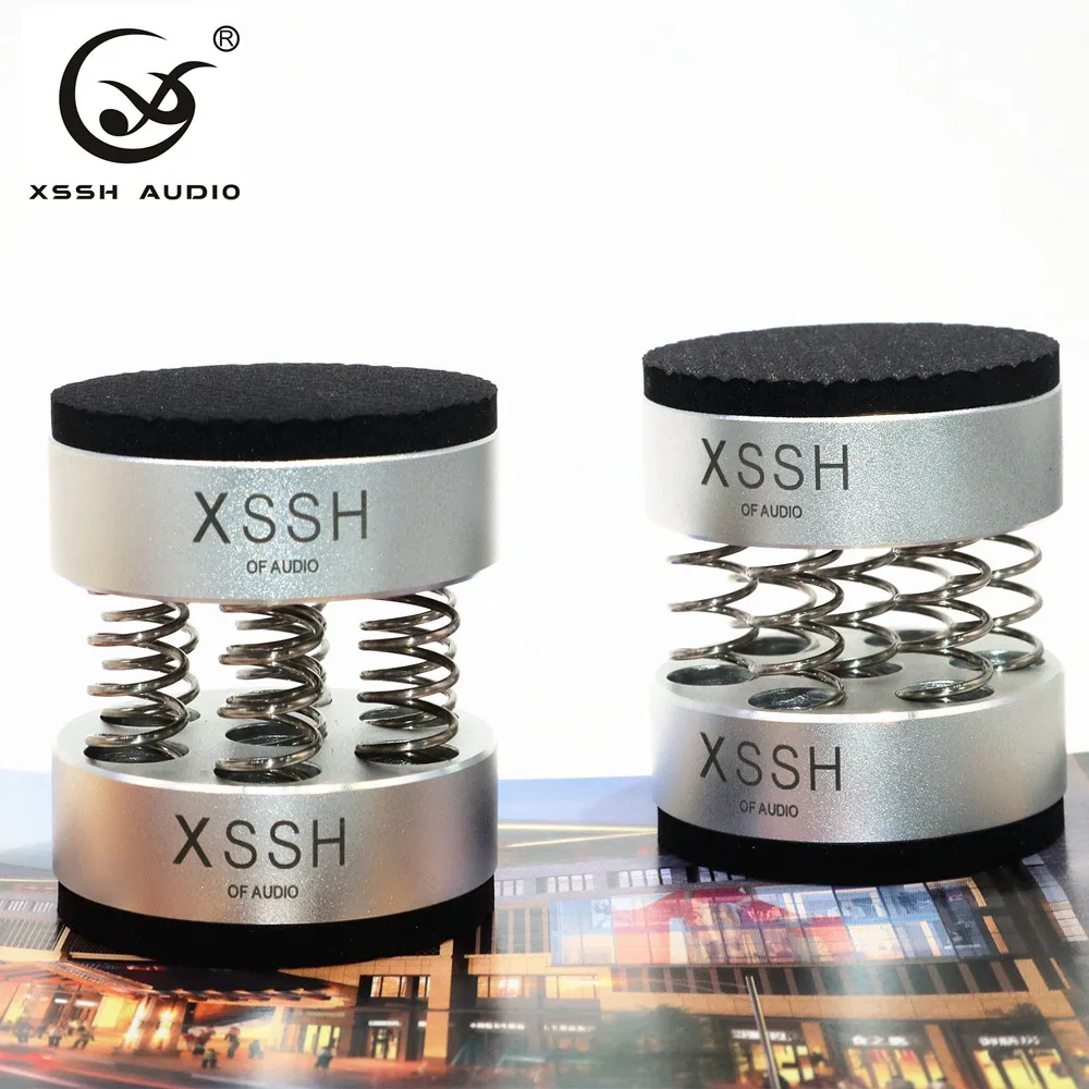 Bloco de Amortecimento de Mola Amplificador de cd de Áudio Xssh Unidades Novo Preto Choque Auditólico Espinho Alta Fidelidade Pés ia Peças 4 - Image 2