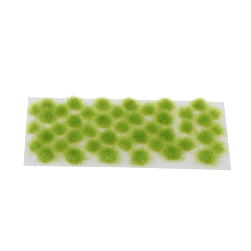 40 Pieces Static Grass Tuft 5mm Self Adhesive Static Grass Railway Artificial Grass Modeling Wargaming Terrain Model