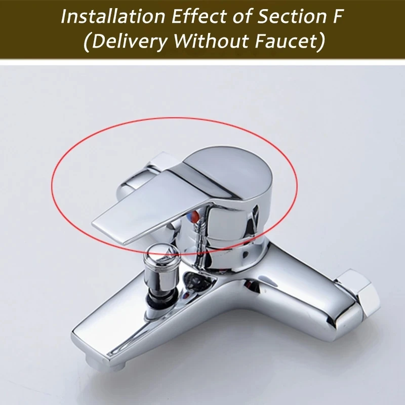 punho de torneira cromado torneira misturadora quente 03