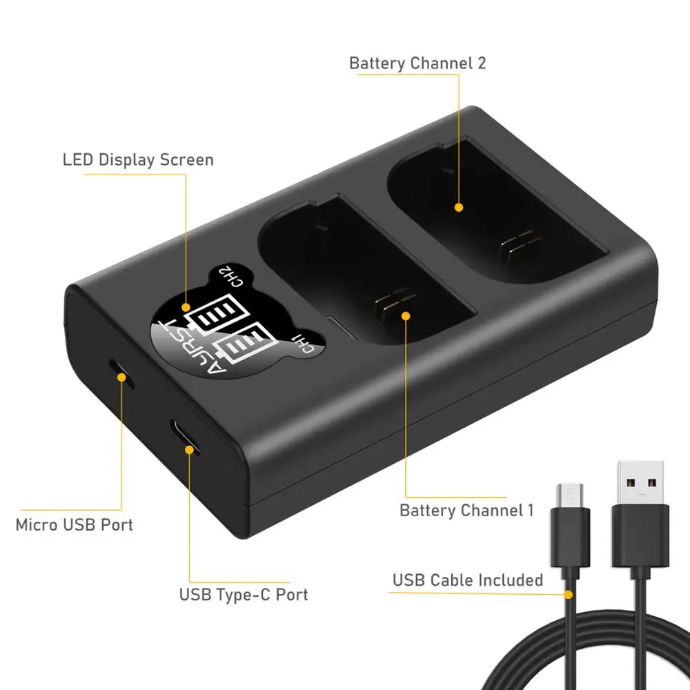 2650mAh LP E6 LPE6 камера Аккумулятор + двойное зарядное устройство для Canon 5D 5DS Mark II III 7D 60D