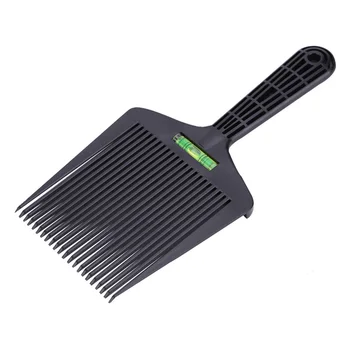 

Barber Flat Professional Dyeing Practical Wide Tooth Hair Comb With Level Instrument Salon Styling Tool Coloring Portable