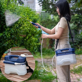 

4L New High-pressure Self Watering Pot Electric Sprayer Watering Can Large Capacity Rechargeable Waterproof Home Watering Can