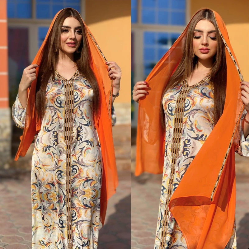 Dubai Abaya vestido musulmán de Turquía para mujer, caftán elegante, ropa árabe, Jalabiya Eid Mubarak Djellaba, 2021|Ropa - AliExpress