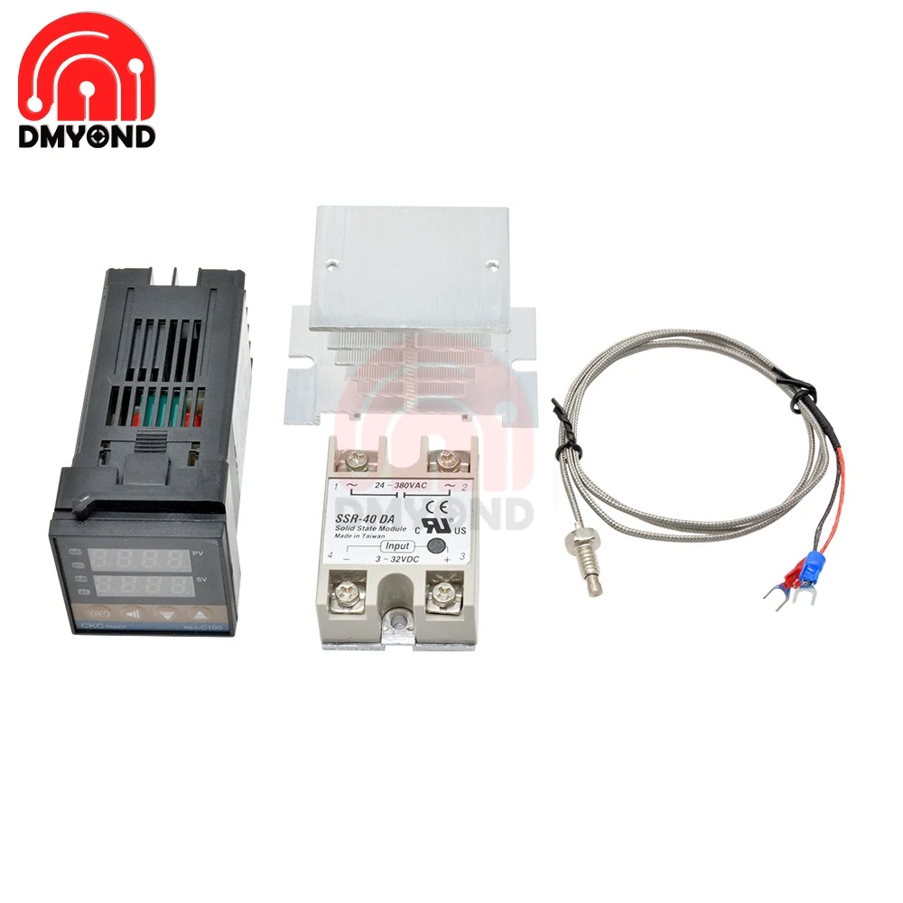 Controlador de temperatura lcd rex c100, termostato