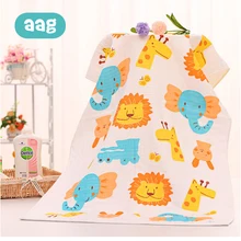 AAG 60*120 см детское полотенце, Марлевое хлопковое банное полотенце для взрослых, мультяшное Двухслойное детское одеяло для новорожденных