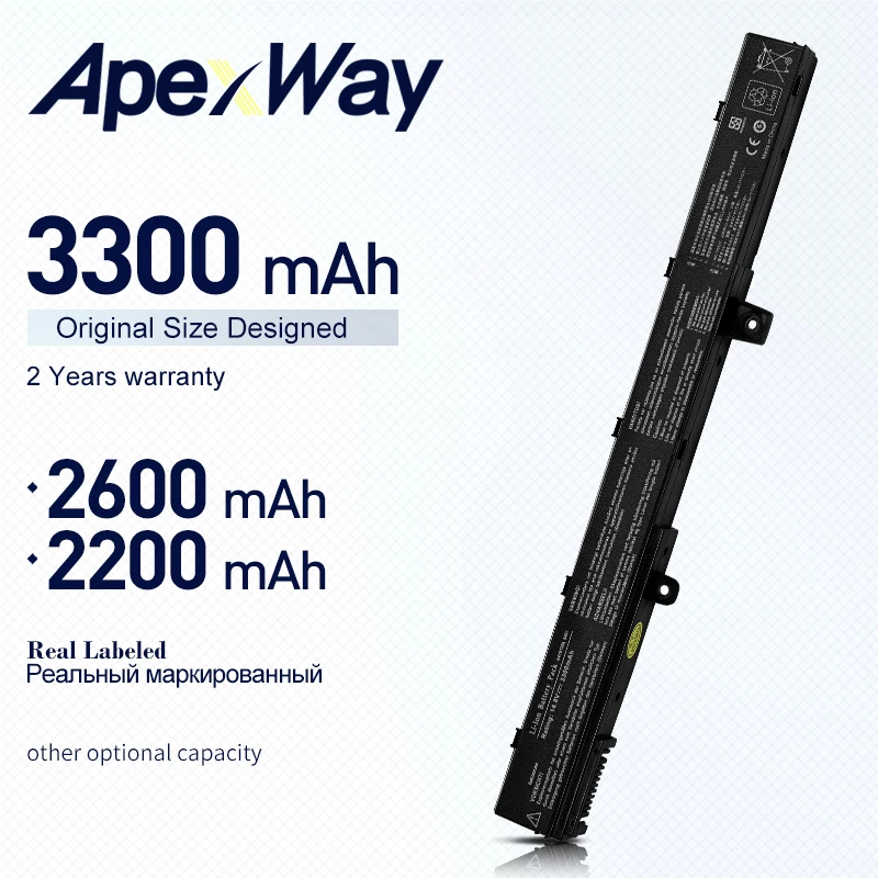 ApexWay 14 8 V Аккумулятор для ноутбука Asus X551M X551C X551 X451 X451C X451CA X551CA A41N1308 A31N1319 0B110-00250100 3300mAh