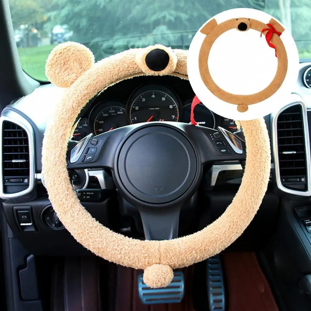 Practical Adorable Smooth Universal Lovely Plush Steering Wheel Cover Case Protector | Автомобили и мотоциклы