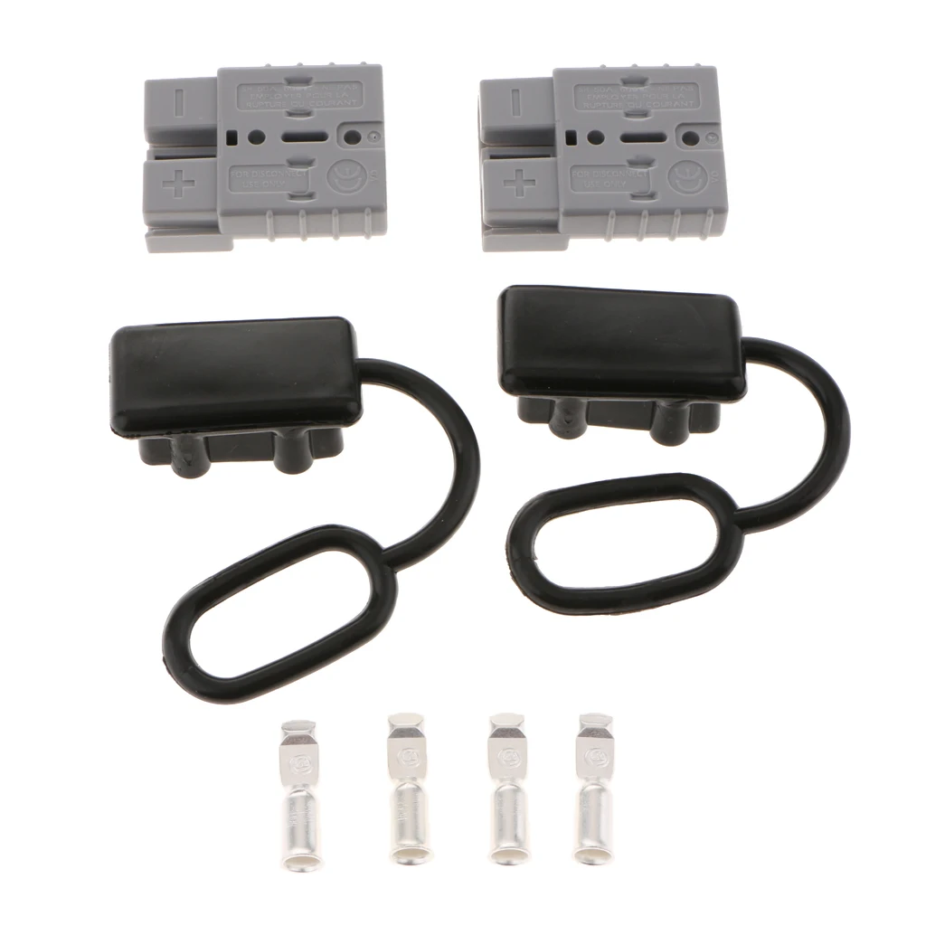 Battery Quick Connect Disconnect Electrical Plug Kit - 6-10 Gauge ATV Winch