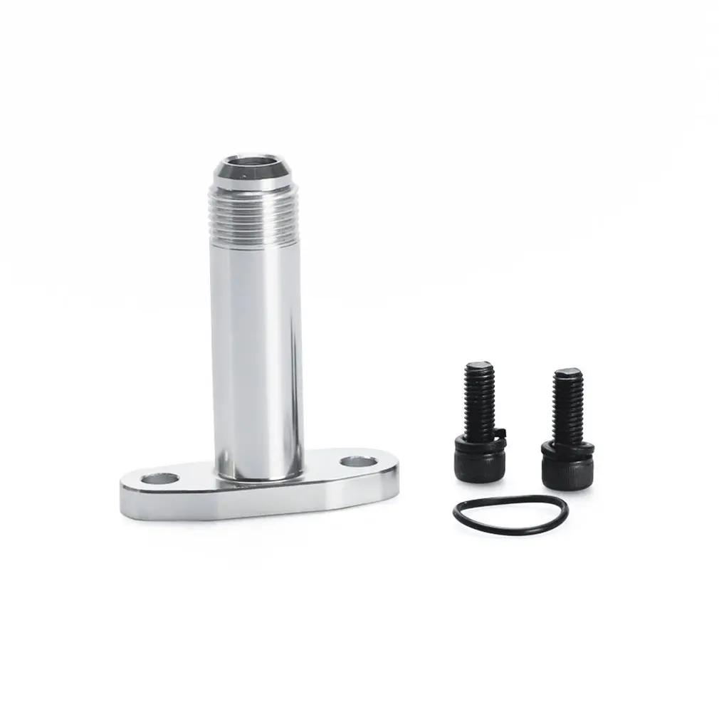 

Aluminum 10 AN 90mm Extended Turbo Drain Adapter Fitting for T3/T4 Turbochargers Flange and Precision