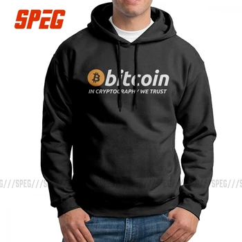 

Men Bitcoin In Cryptography We Trust Hoodies Travel 100% Cotton Hooded Sweatshirt Casual Hooded Tops