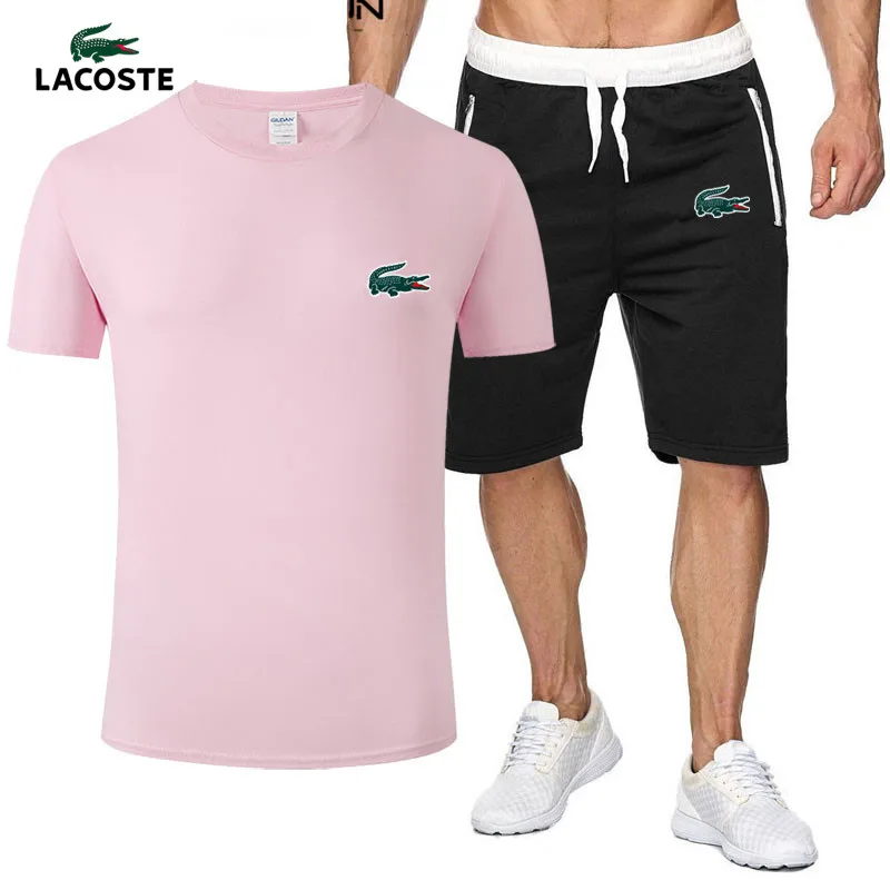 Lacoste- Men Sweat Suit Fashion Casual Men's Sets Mens Clothes Quick Drying T Shirt Short Pants Tracksuit Lacoste- Men Sweat Suit Fashion Casual Men's Sets Mens Clothes Quick Drying T Shirt Short Pants Tracksuit