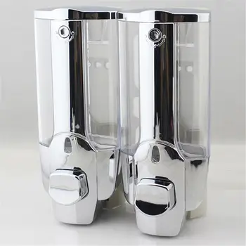 

Liquid Soap Dispenser Wall Mount 350ml Bathroom Accessories Plastic Detergent Shampoo Dispensers Hand Kitchen Soap Bottle