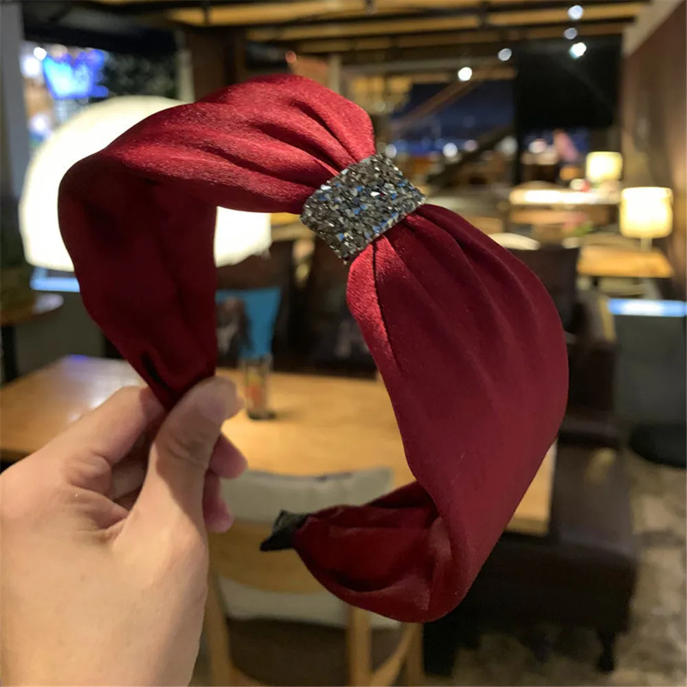 1 шт. Новая мода богемные алмазные завязанные повязки на голову Бутик Hairband наголовный обруч головной убор для женщин девочек повязки для волос аксессуары