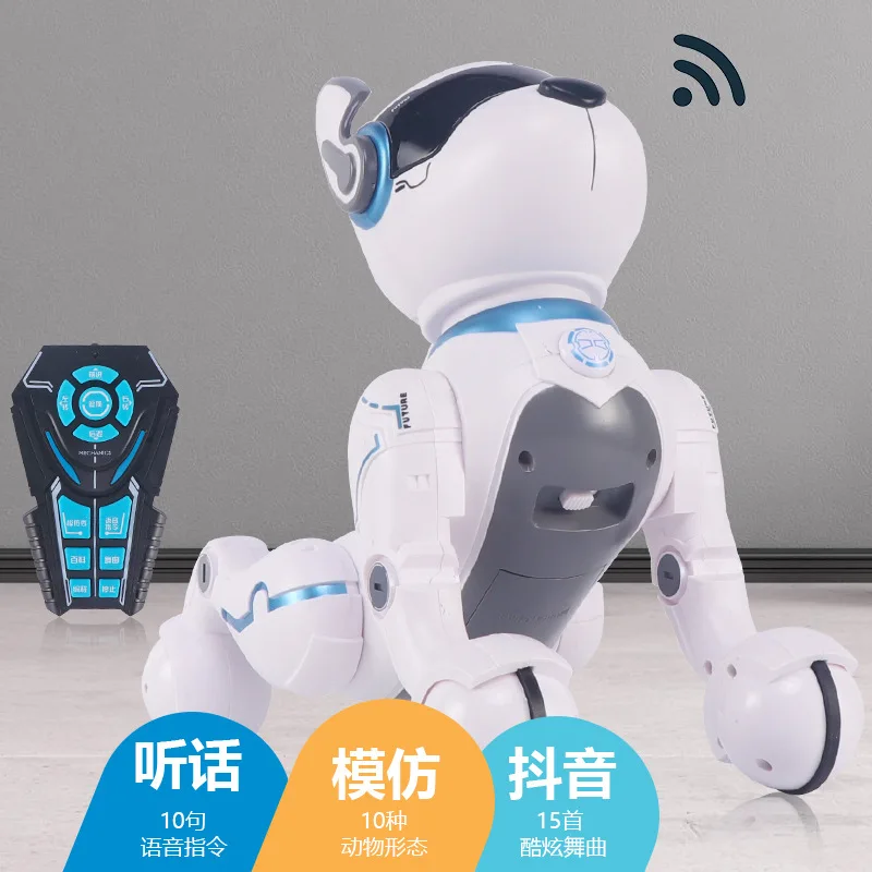 

AI Intelligent Robot Dog Voice Tumbling Dog Robot Remote Control Dialogue Leddy Dog jxd da A001 Toy