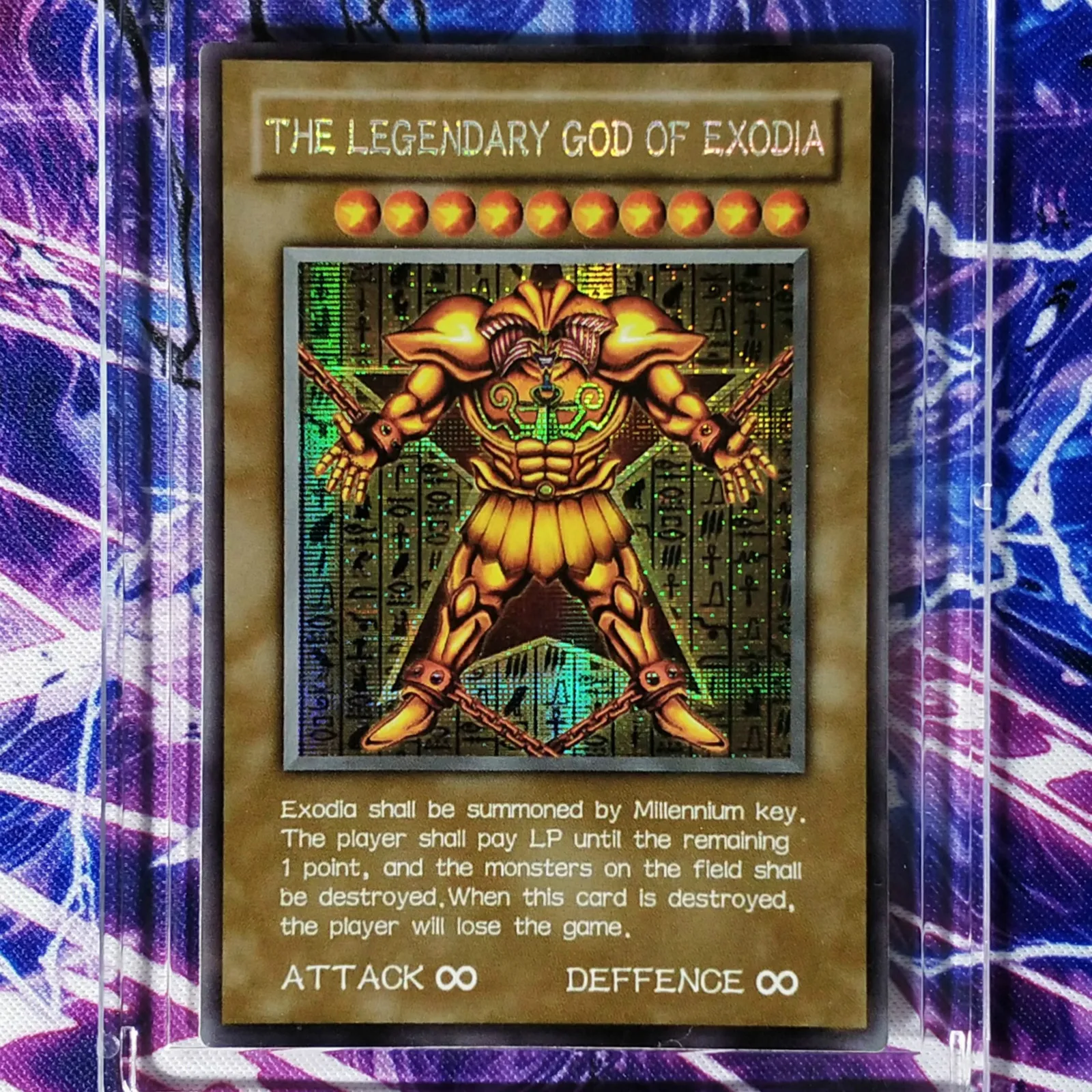 Yu Gi Oh Exodia The Forbidden One DIY Красочные игрушки хобби Коллекционная игра Коллекция аниме