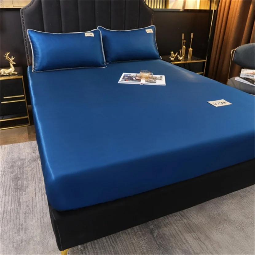 Sábana De Cama Blanca De Seda Satinada 1 Pieza Sáb... – Vicedeal