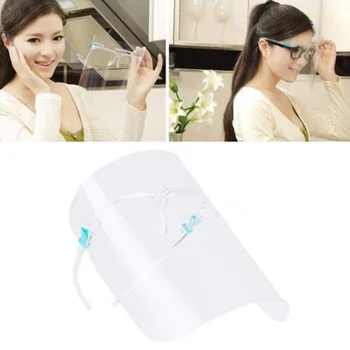 

2pcs Transparent Safety Faceshield Full Face Cover Protective Film Tool High Quality Kitchen Use