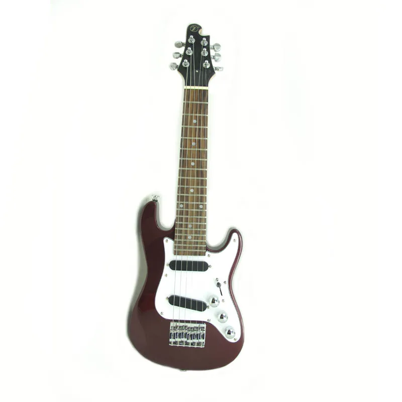 Электрическая Guitalele Guilele 26 дюймов мини-гитара 6 струн укулеле Ukelele Guitarra initive Adapterization ST Black путешествия