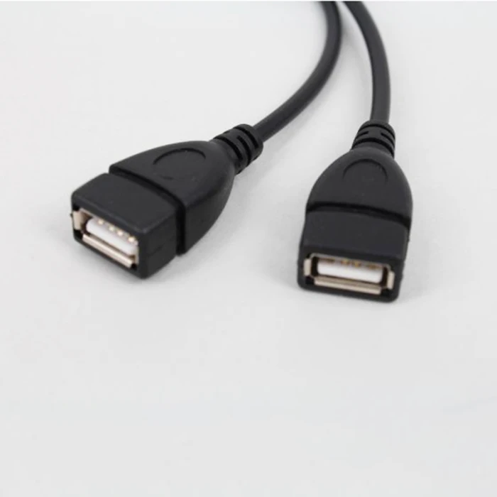 Кабель-концентратор USB 2,0 Мужской Двойной USB женский 2 в 1 прочная зарядка для мобильного телефона FKU66