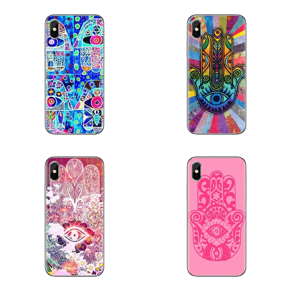 Buddha Hamsa Evil Eye Magic Judaica TPU Bag Case For Huawei G7 G8 P7 P8 P9 P10 P20 P30 Lite Mini Pro P Smart Plus 2017 2018 2019 |