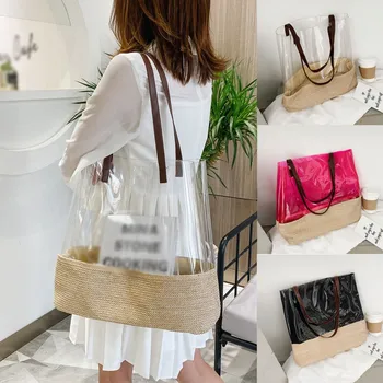 

Causual Pvc Transparent Clear Woman Crossbody Bags Shoulder Bag Handbag Jelly Small Phone Bags With Card Holder Large Capacity