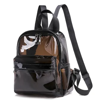 

Transparent Backpack Waterproof Bag Female Fashion College Students Transparent Backpack Bags For Women Mochila Mujer