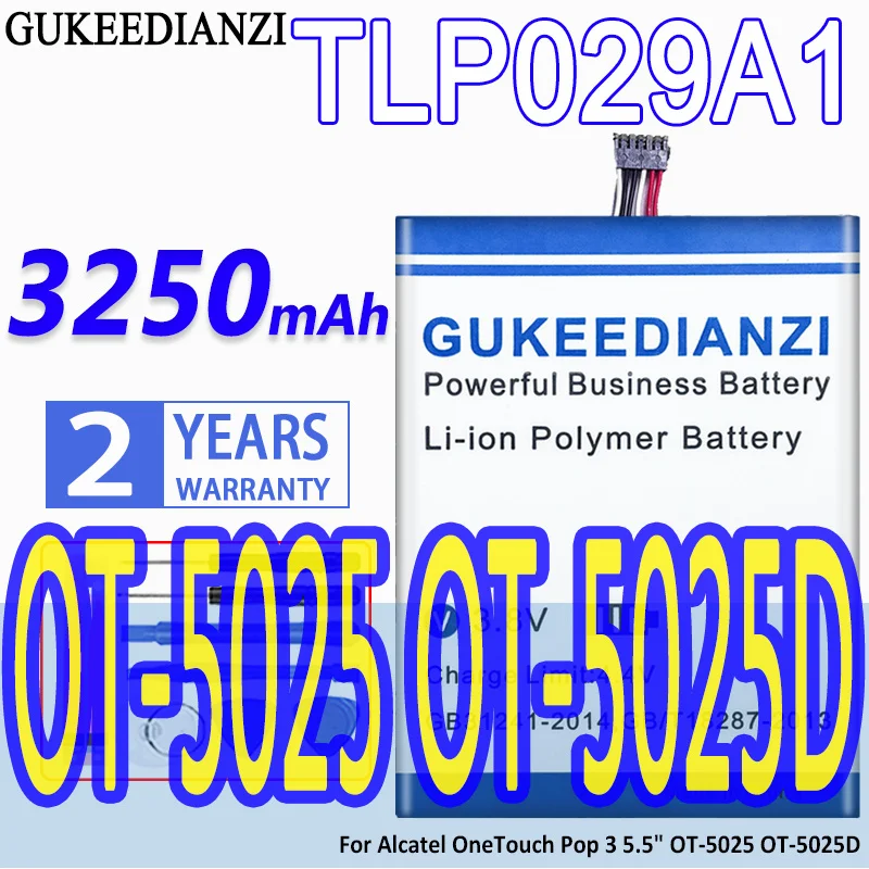 Большой емкости аккумулятор GUKEEDIANZI TLP029A1 3250 мАч для Alcatel OneTouch Pop 3 5 "Φ | Мобильные