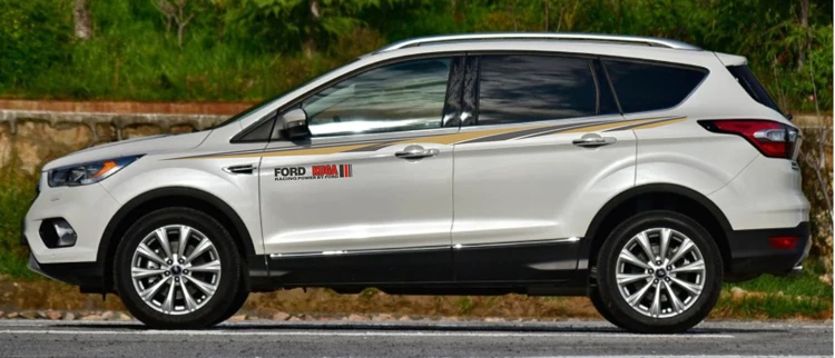 Автомобильный Стайлинг спортивный автомобиль Стикеры для Ford автомобильное Kuga аксессуары и отличительные знаки авто стикер stickerstickers
