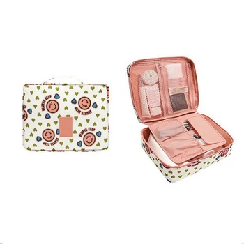 

Adisputent Women Floral Dot Cosmetic Bag Makeup Organizers Portable Beauty Pouch Functional Bag Toiletry Makeup Case Bags