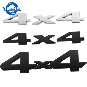 

Metal Aluminu 3D Metal 4X4 Four-Wheel Drive Car Sticker Emblem Badge for Universal Cars Motorcycle Decorative Accessories