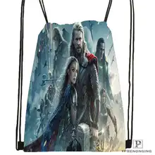 Пользовательские Том-Хиддлстон-Локи походная сумка на шнурке для мужчин и женщин милый рюкзак дети ранец(черная спина) 31x40 см#20180611-03-143