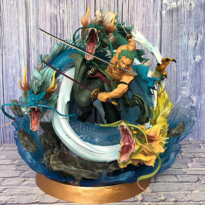 40cm New One Piece Roronoa Zoro Thousand World Tornado Battle Form Statue PVC Action Figure Collectible Model Toy Gift 40cm New One Piece Roronoa Zoro Thousand World Tornado Battle Form Statue PVC Action Figure Collectible Model Toy Gift