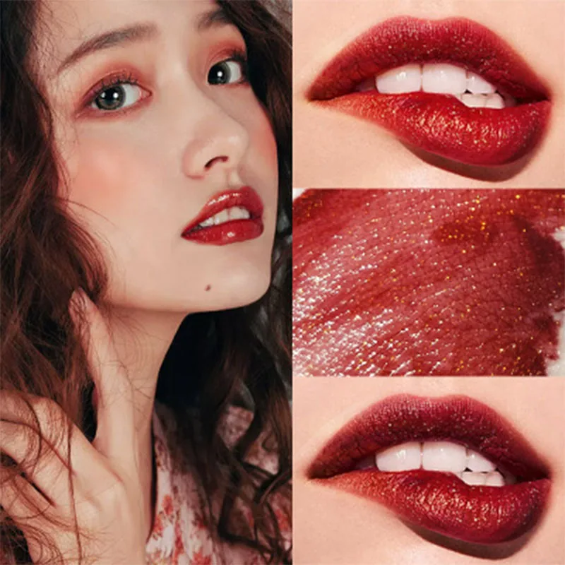 Mirror water light moistens and dyes lipstick and glazes not easy to fade waterproof and shimmering lip gloss makeup