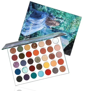 

35 Color Beauty Glazed Professional Soft Glam Matte Eyeshadow Glitter Eye Shadow Palette Long Lasting Makeup Eyeshadow