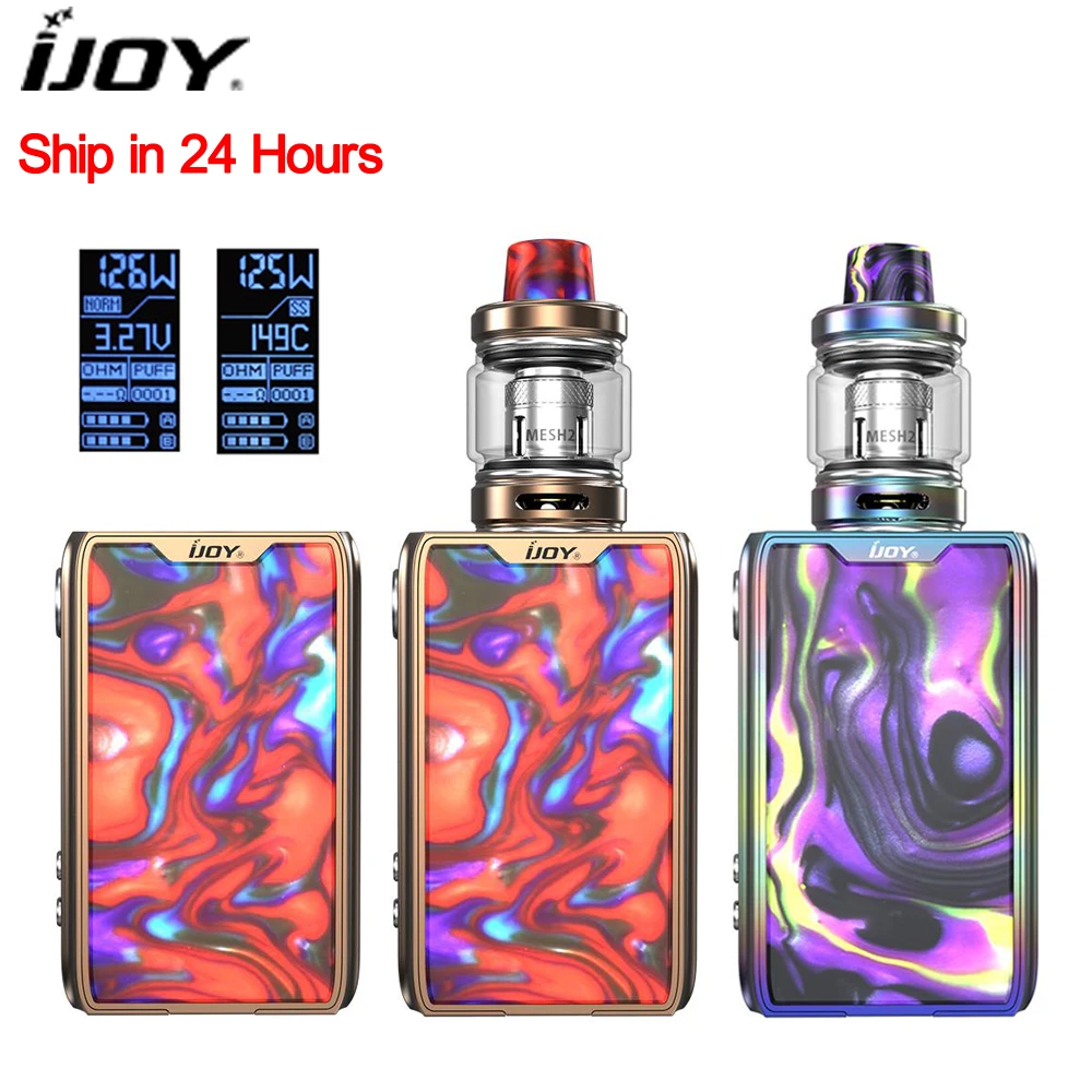 Чистота! Оригинальный IJOY SHOGUN JR 126W TC бокс мод 4500mAh батарея электронные сигареты Vape