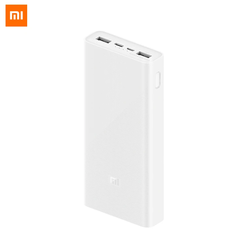 Original Xiaomi cargador portátil 3 20000mAh soporte QC3.0 Dual USB tipo C mi banco de batería exte
