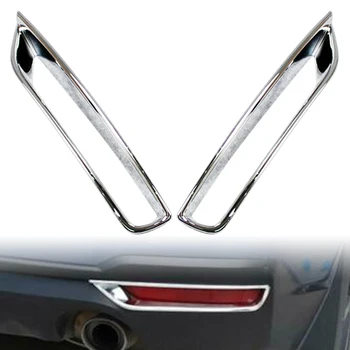 

2pcs Chrome ABS Car Rear Fog Light Lamp Cover Trim Car Replacement Accessories Foglamp Covers For Subaru forester 2013-2018