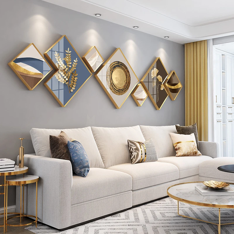 Modern Light Luxury Photo Frame Combination Hanging Wall Painting