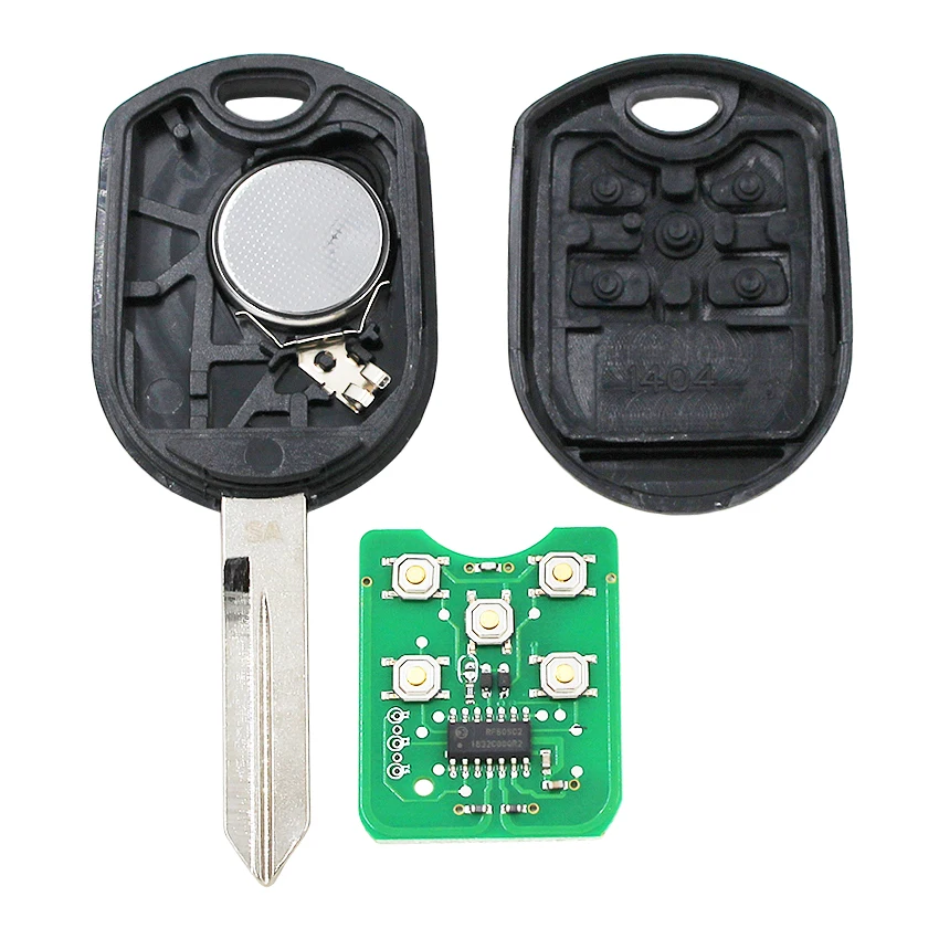 

5 Button Remote Key Fob for Ford Expedition Explorer Taurus Flex 315/433MHz with 4D63 80bit Chip FCC: CWTWB1U793