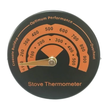 

Oven Thermometer Fast Reading Aluminum Alloy Temperature Gauge Environmental Thermometer Stove Flue Pipe Thermometer